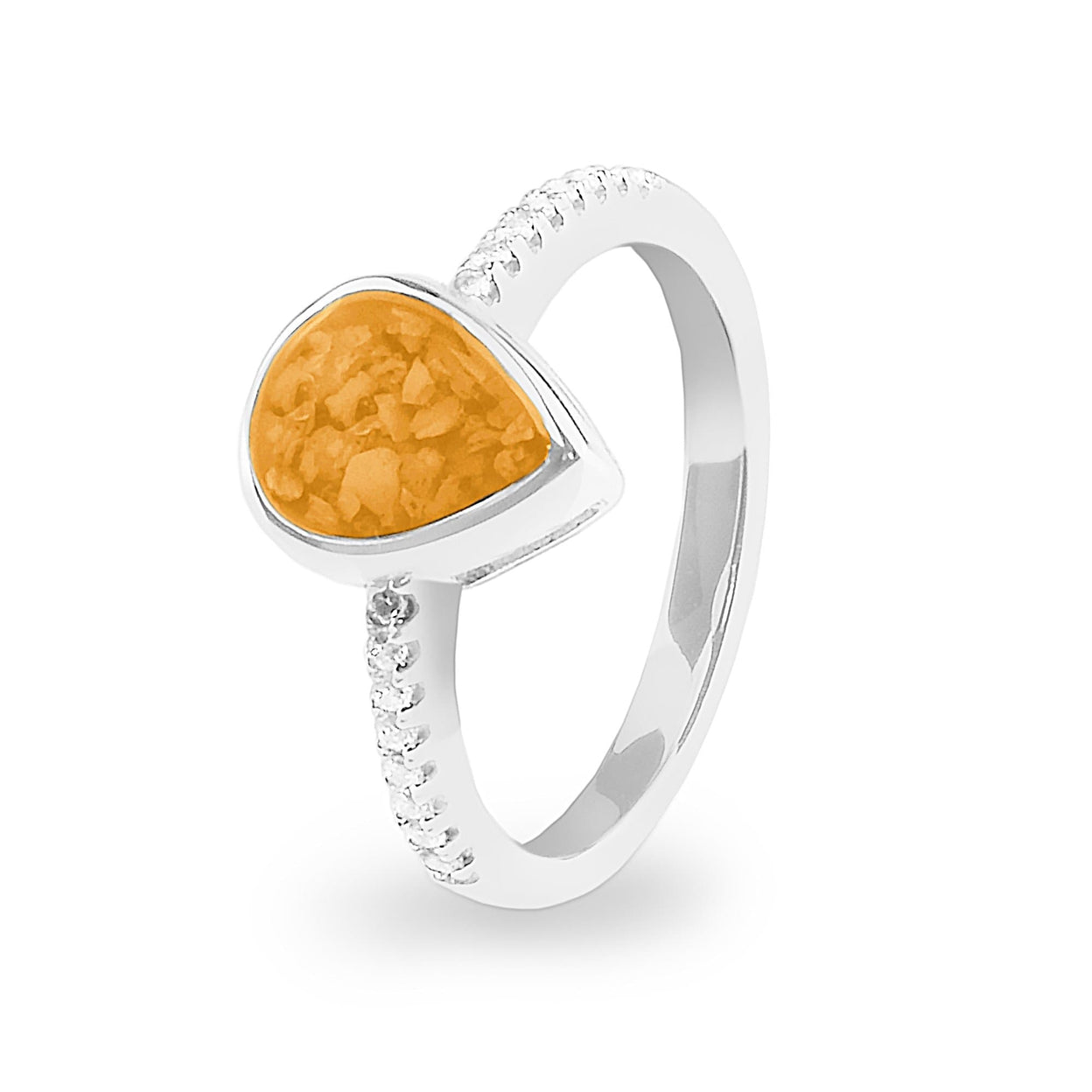 Load image into Gallery viewer, EverWith™ Ladies Teardrop Memorial Ashes Ring - EverWith Memorial Jewellery - Trade