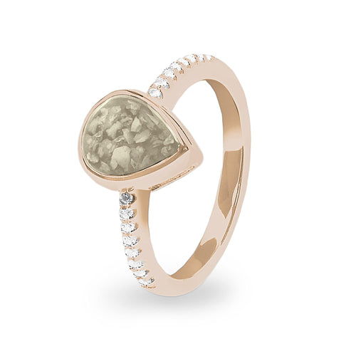 EverWith™ Ladies Teardrop Memorial Ashes Ring - EverWith Memorial Jewellery - Trade