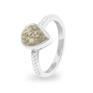 EverWith™ Ladies Teardrop Memorial Ashes Ring - EverWith Memorial Jewellery - Trade