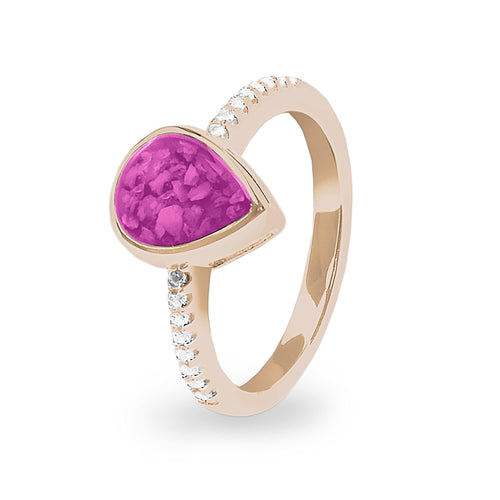 EverWith™ Ladies Teardrop Memorial Ashes Ring - EverWith Memorial Jewellery - Trade