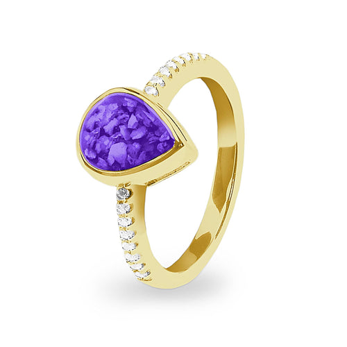 EverWith™ Ladies Teardrop Memorial Ashes Ring - EverWith Memorial Jewellery - Trade