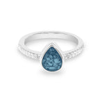 EverWith™ Ladies Teardrop Memorial Ashes Ring - EverWith Memorial Jewellery - Trade