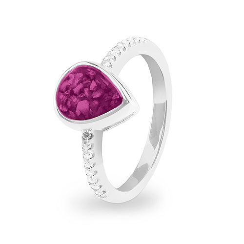 EverWith™ Ladies Teardrop Memorial Ashes Ring - EverWith Memorial Jewellery - Trade