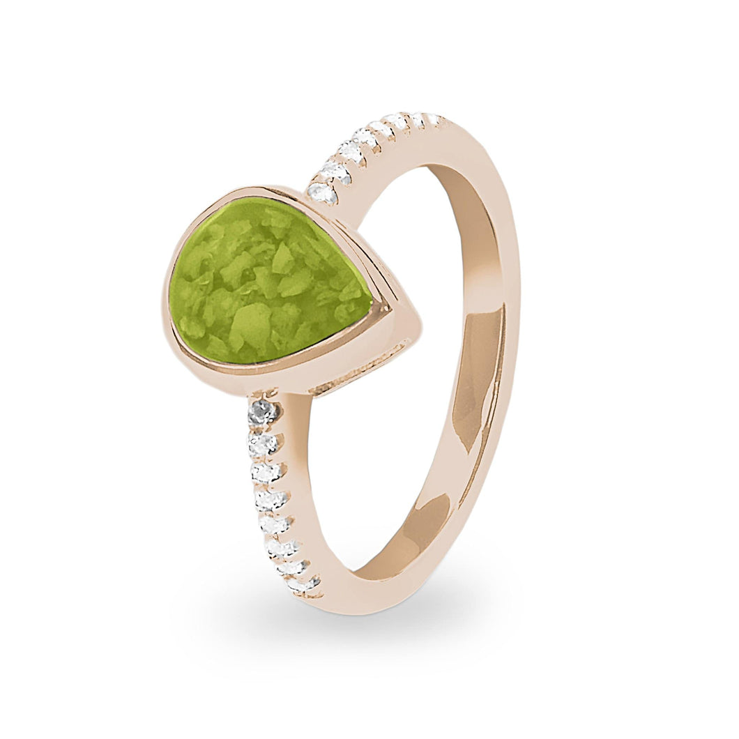 EverWith™ Ladies Teardrop Memorial Ashes Ring - EverWith Memorial Jewellery - Trade