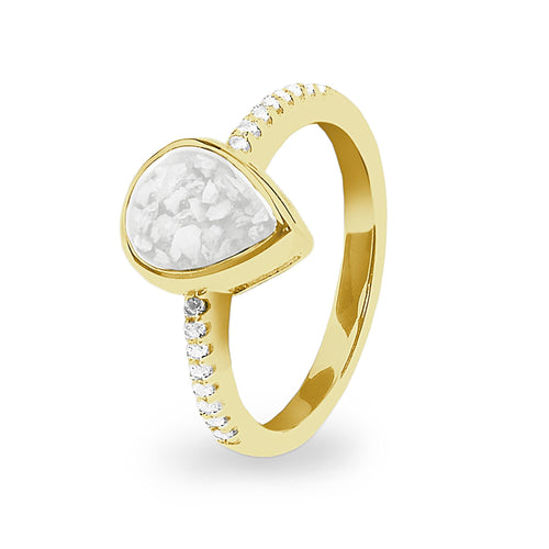 EverWith™ Ladies Teardrop Memorial Ashes Ring - EverWith Memorial Jewellery - Trade