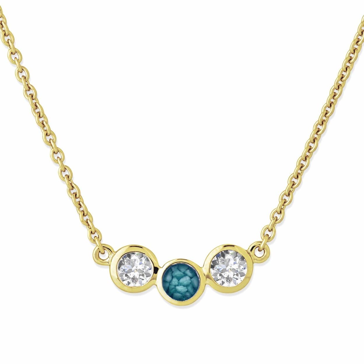 Load image into Gallery viewer, EverWith Ladies Three Of Us Memorial Ashes Necklace - EverWith Memorial Jewellery - Trade