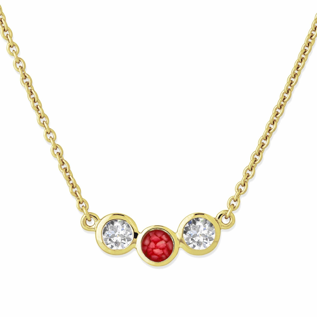 Load image into Gallery viewer, EverWith Ladies Three Of Us Memorial Ashes Necklace - EverWith Memorial Jewellery - Trade