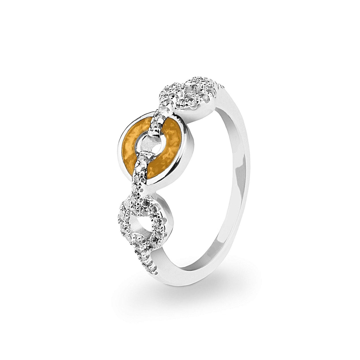 Load image into Gallery viewer, EverWith™ Ladies Tranquility Memorial Ashes Ring with Swarovski Crystals - EverWith Memorial Jewellery - Trade