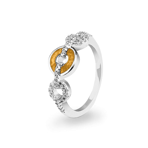 EverWith™ Ladies Tranquility Memorial Ashes Ring with Swarovski Crystals - EverWith Memorial Jewellery - Trade