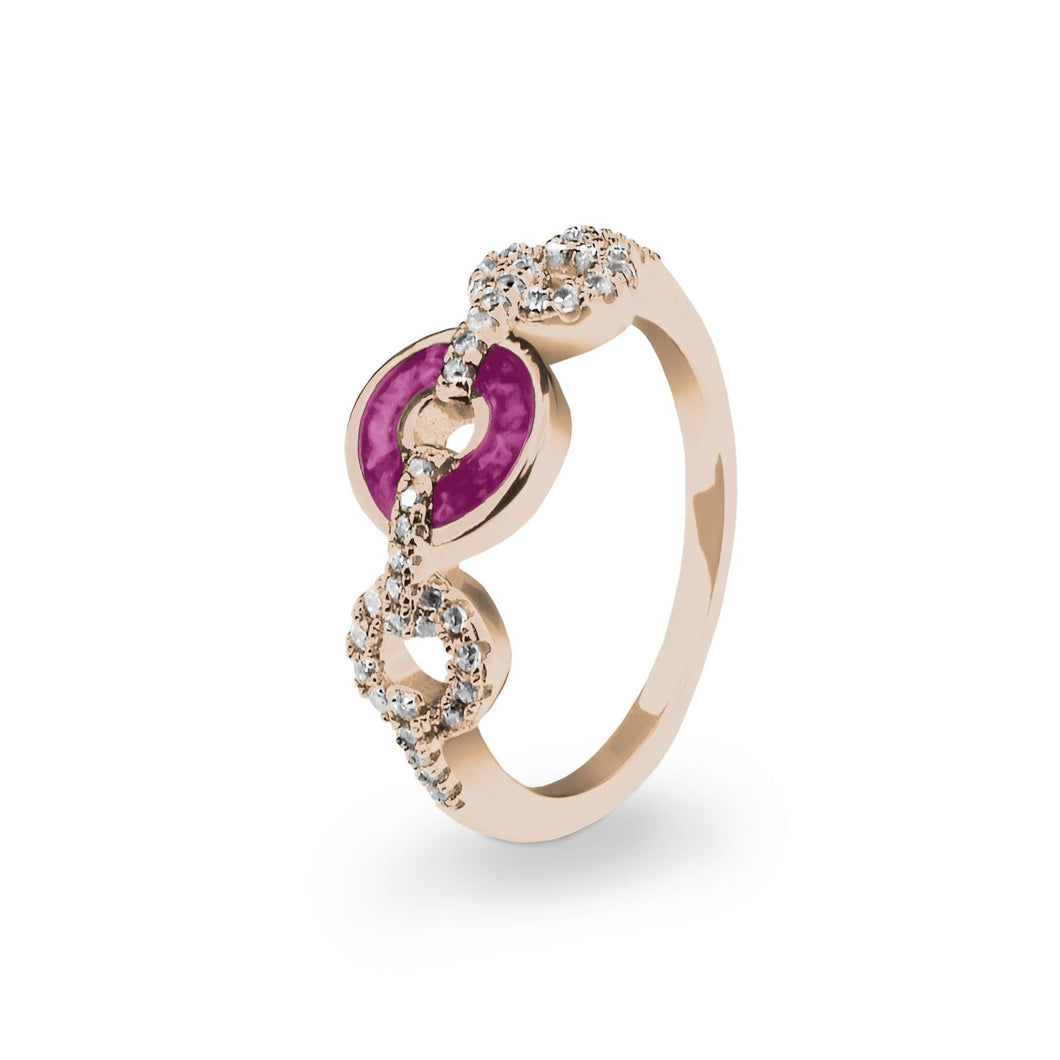 EverWith™ Ladies Tranquility Memorial Ashes Ring with Swarovski Crystals - EverWith Memorial Jewellery - Trade