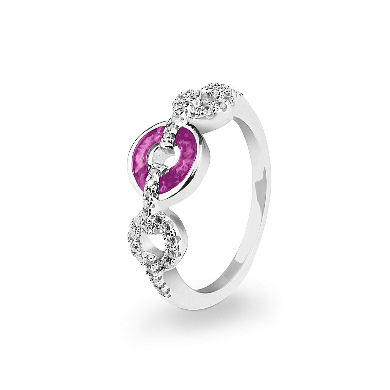 Load image into Gallery viewer, EverWith™ Ladies Tranquility Memorial Ashes Ring with Swarovski Crystals - EverWith Memorial Jewellery - Trade