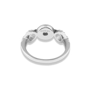 EverWith™ Ladies Tranquility Memorial Ashes Ring with Swarovski Crystals - EverWith Memorial Jewellery - Trade