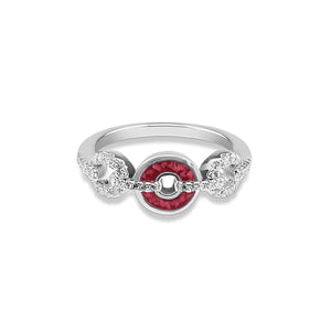 EverWith™ Ladies Tranquility Memorial Ashes Ring with Swarovski Crystals - EverWith Memorial Jewellery - Trade