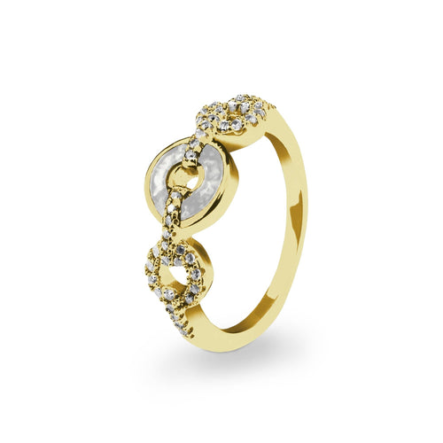 EverWith™ Ladies Tranquility Memorial Ashes Ring with Swarovski Crystals - EverWith Memorial Jewellery - Trade