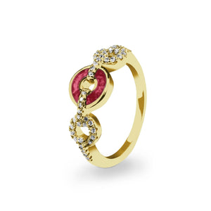 EverWith™ Ladies Tranquility Memorial Ashes Ring with Swarovski Crystals - EverWith Memorial Jewellery - Trade