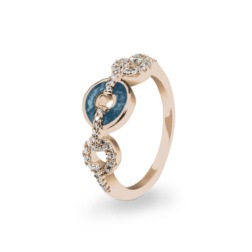 EverWith™ Ladies Tranquility Memorial Ashes Ring with Swarovski Crystals - EverWith Memorial Jewellery - Trade