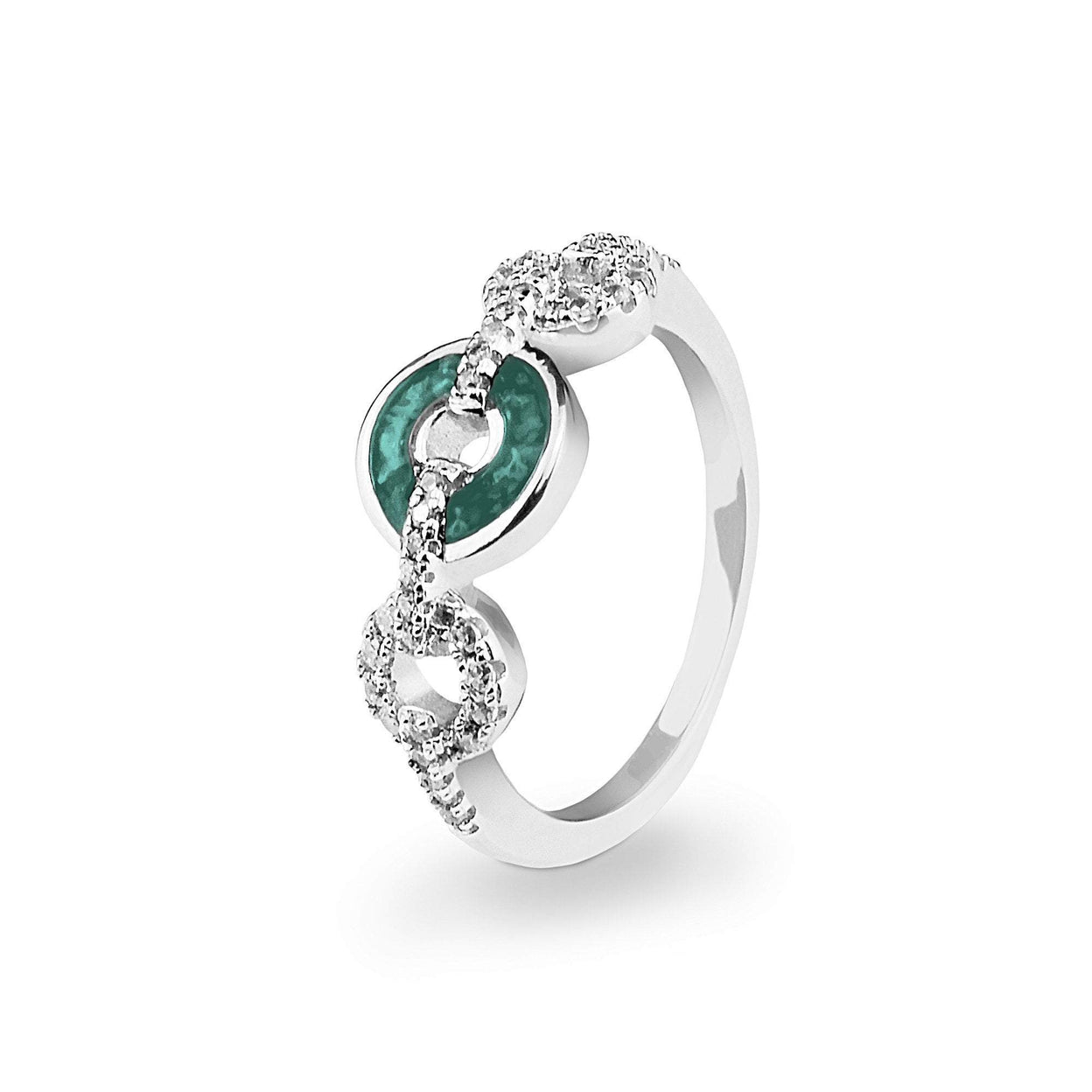 Load image into Gallery viewer, EverWith™ Ladies Tranquility Memorial Ashes Ring with Swarovski Crystals - EverWith Memorial Jewellery - Trade