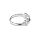 EverWith™ Ladies Tranquility Memorial Ashes Ring with Swarovski Crystals - EverWith Memorial Jewellery - Trade