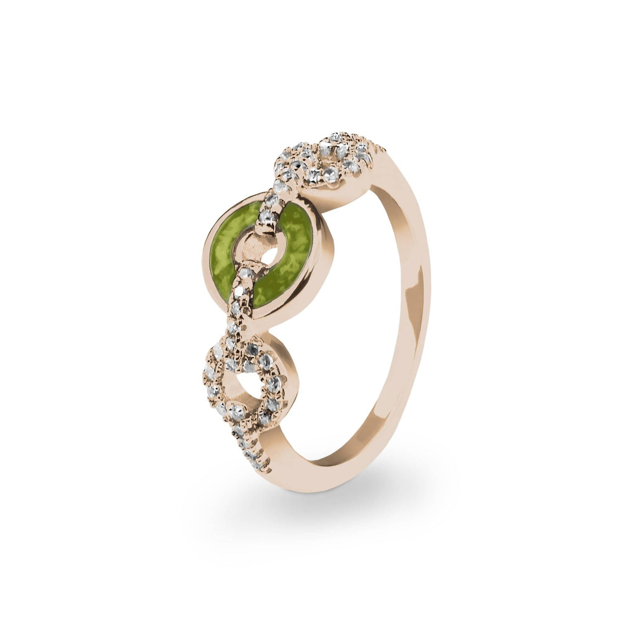 Load image into Gallery viewer, EverWith™ Ladies Tranquility Memorial Ashes Ring with Swarovski Crystals - EverWith Memorial Jewellery - Trade