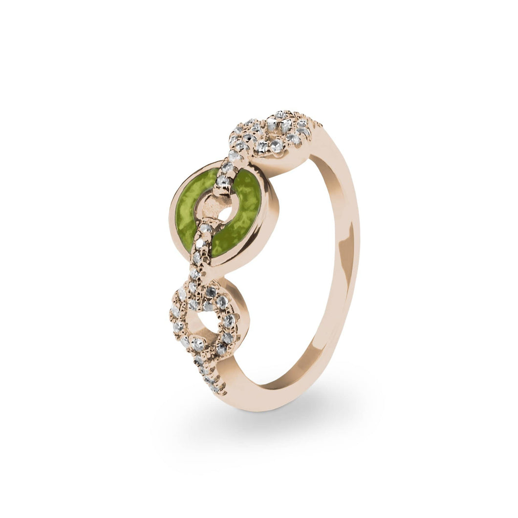 EverWith™ Ladies Tranquility Memorial Ashes Ring with Swarovski Crystals - EverWith Memorial Jewellery - Trade