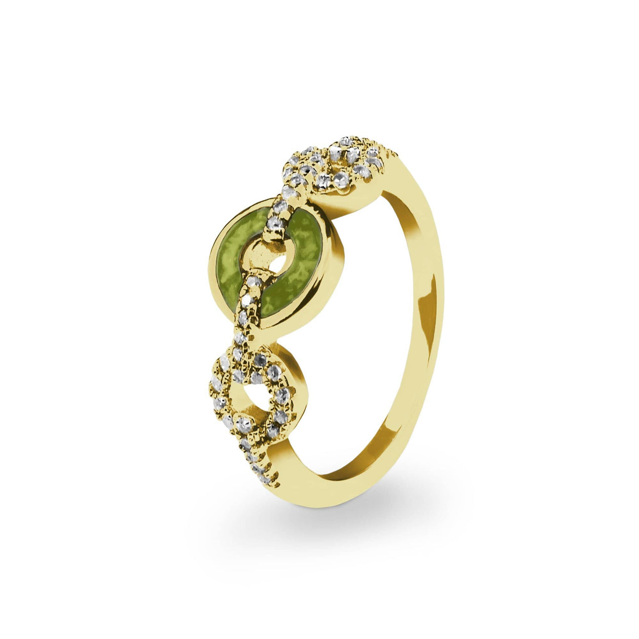 Load image into Gallery viewer, EverWith™ Ladies Tranquility Memorial Ashes Ring with Swarovski Crystals - EverWith Memorial Jewellery - Trade