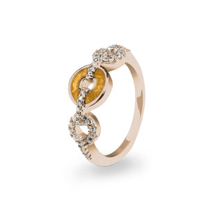 EverWith™ Ladies Tranquility Memorial Ashes Ring with Swarovski Crystals - EverWith Memorial Jewellery - Trade