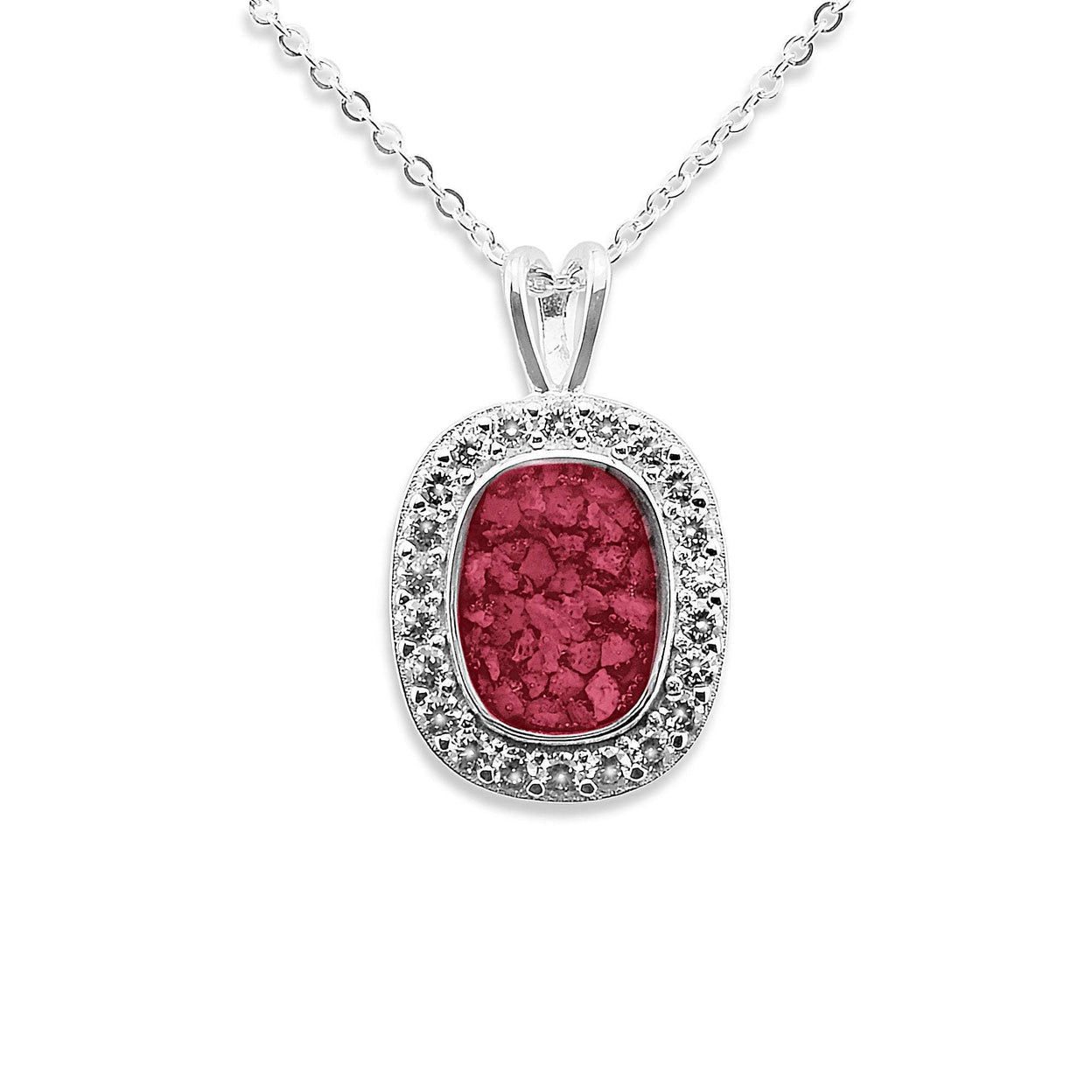 Load image into Gallery viewer, EverWith™ Ladies Treasure Memorial Ashes Pendant with Swarovski Crystals - EverWith Memorial Jewellery - Trade