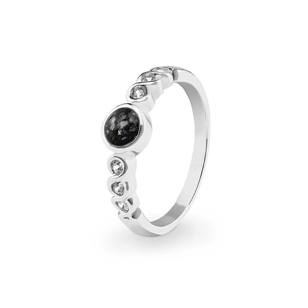 EverWith™ Ladies True Memorial Ashes Ring with Swarovski Crystals - EverWith Memorial Jewellery - Trade