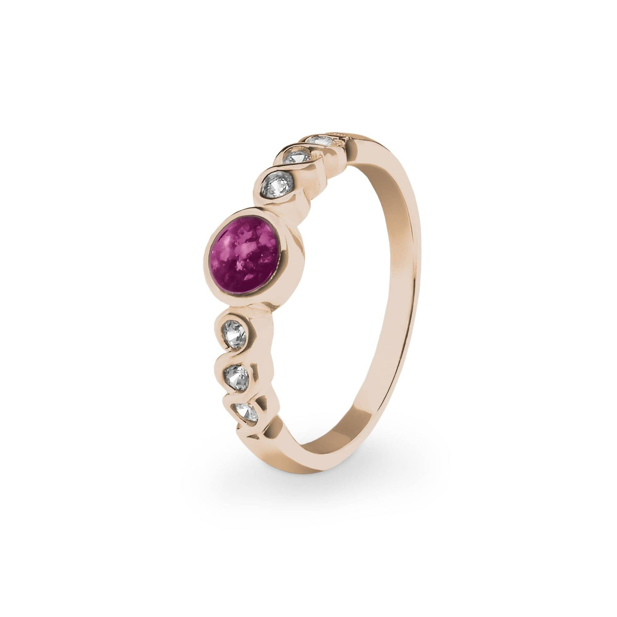 Load image into Gallery viewer, EverWith™ Ladies True Memorial Ashes Ring with Swarovski Crystals - EverWith Memorial Jewellery - Trade