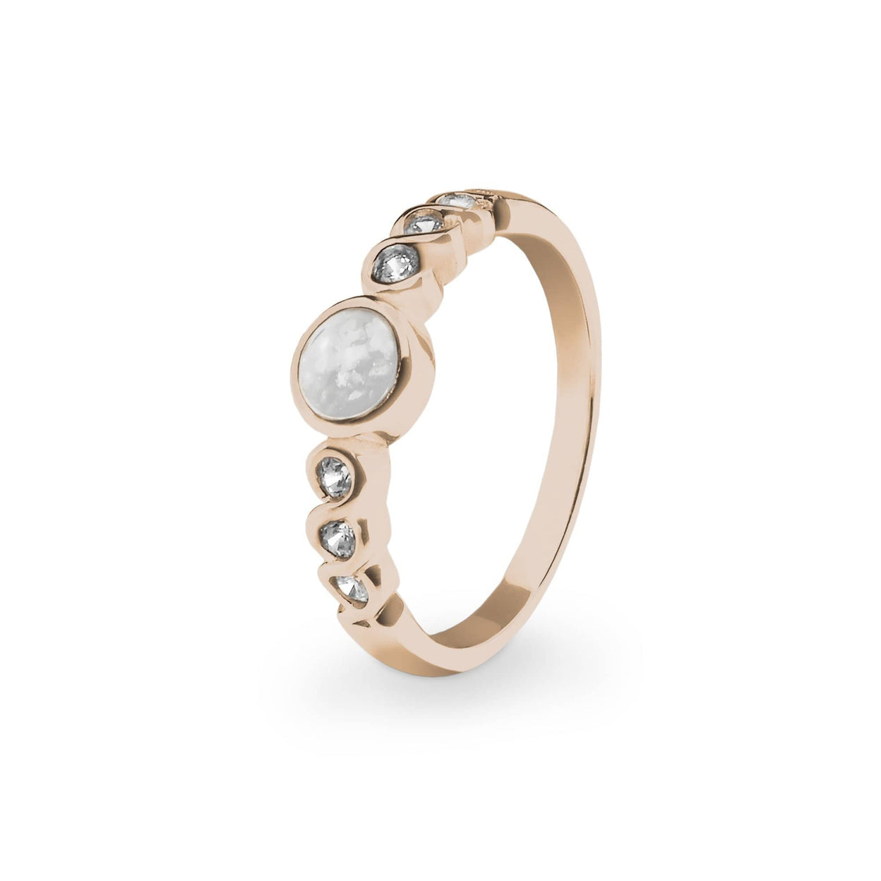 Load image into Gallery viewer, EverWith™ Ladies True Memorial Ashes Ring with Swarovski Crystals - EverWith Memorial Jewellery - Trade