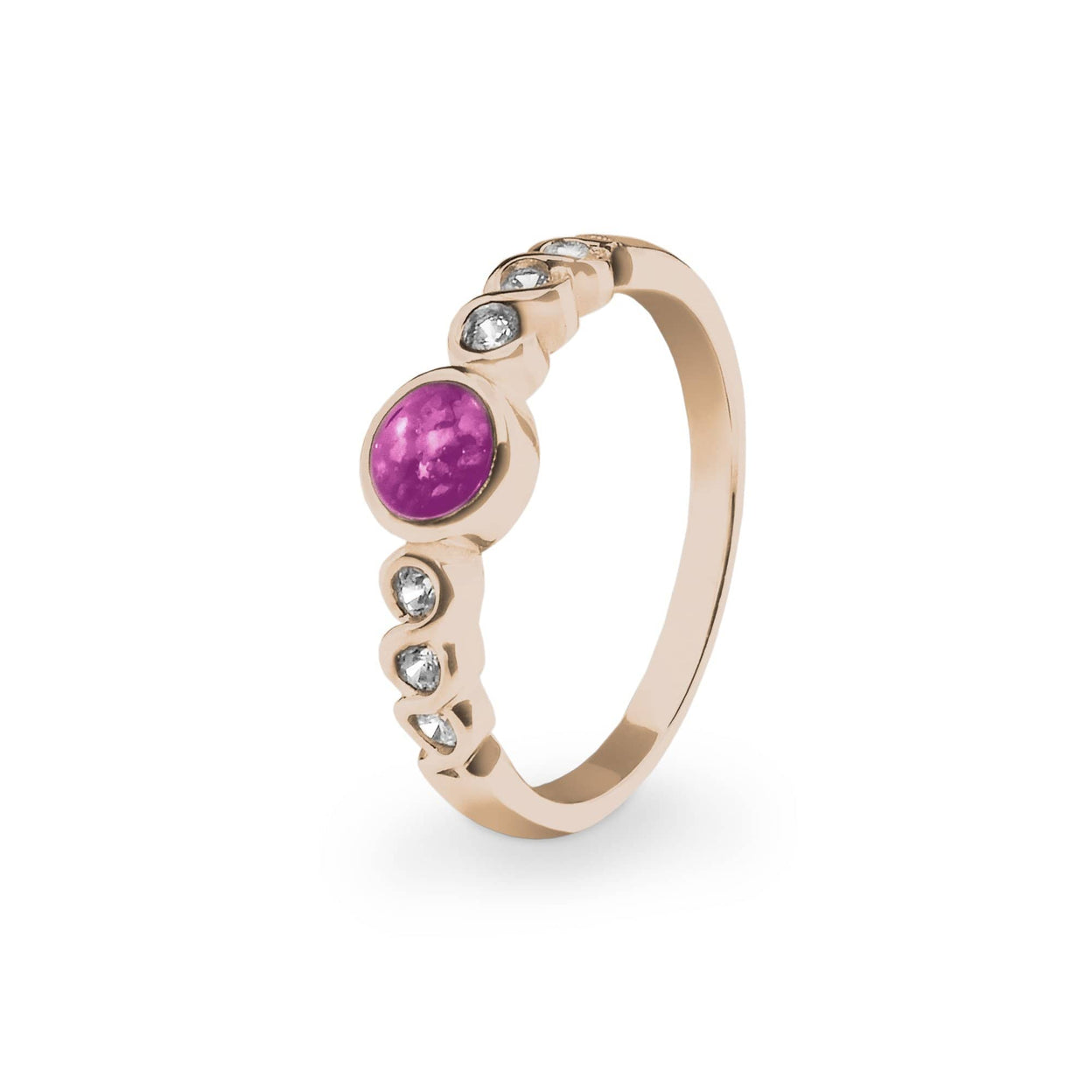 Load image into Gallery viewer, EverWith™ Ladies True Memorial Ashes Ring with Swarovski Crystals - EverWith Memorial Jewellery - Trade