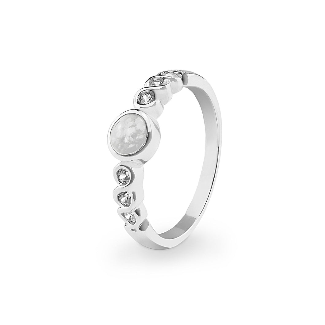 EverWith™ Ladies True Memorial Ashes Ring with Swarovski Crystals - EverWith Memorial Jewellery - Trade