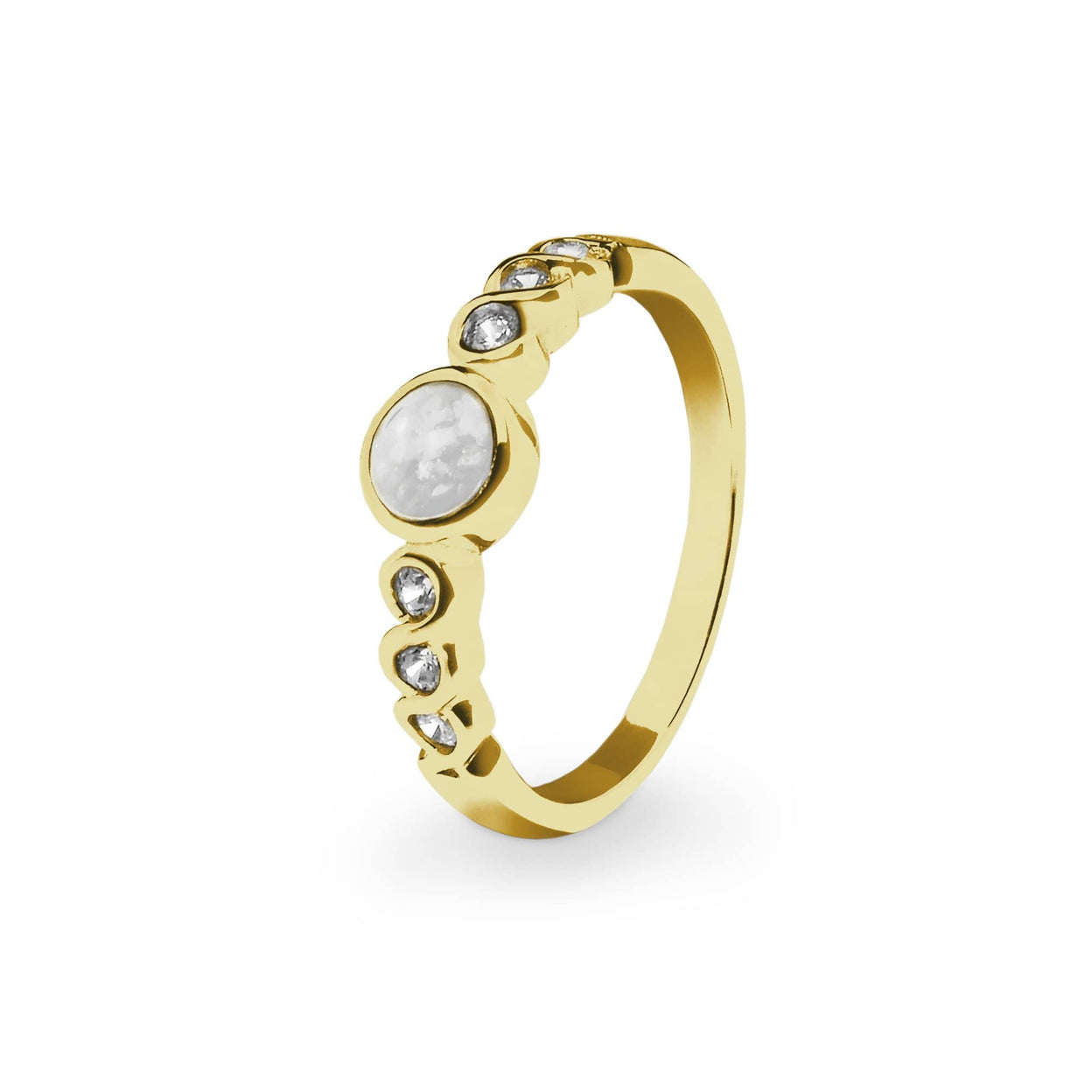 Load image into Gallery viewer, EverWith™ Ladies True Memorial Ashes Ring with Swarovski Crystals - EverWith Memorial Jewellery - Trade