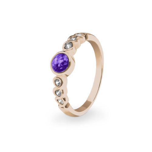 EverWith™ Ladies True Memorial Ashes Ring with Swarovski Crystals - EverWith Memorial Jewellery - Trade