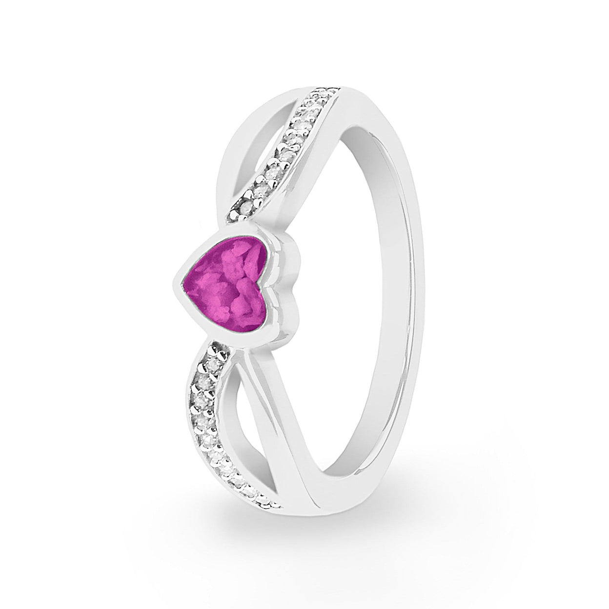 Load image into Gallery viewer, EverWith™ Ladies Truelove Memorial Ashes Ring with Swarovski Crystals - EverWith Memorial Jewellery - Trade