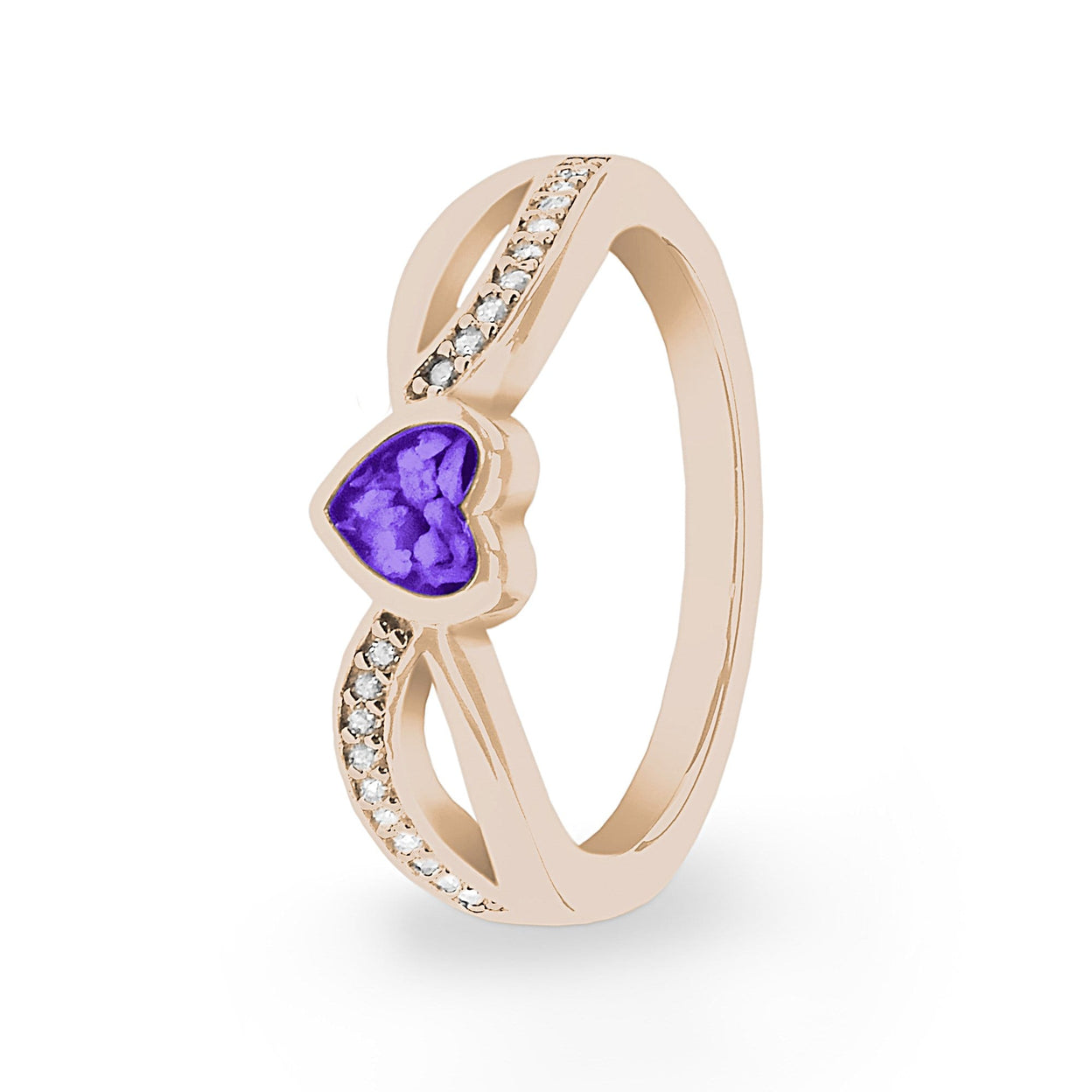 Load image into Gallery viewer, EverWith™ Ladies Truelove Memorial Ashes Ring with Swarovski Crystals - EverWith Memorial Jewellery - Trade