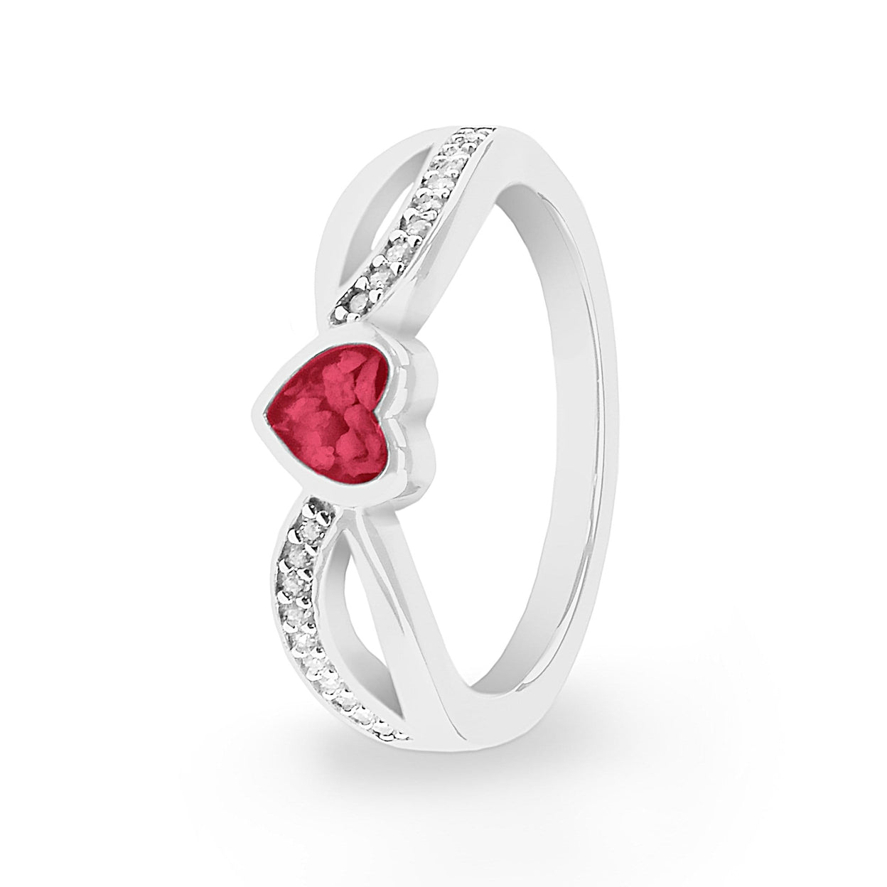 Load image into Gallery viewer, EverWith™ Ladies Truelove Memorial Ashes Ring with Swarovski Crystals - EverWith Memorial Jewellery - Trade