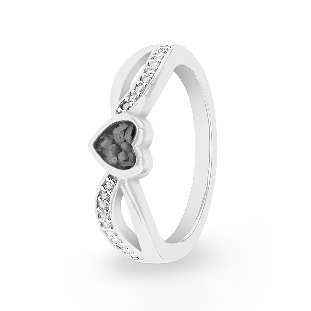 Load image into Gallery viewer, EverWith™ Ladies Truelove Memorial Ashes Ring with Swarovski Crystals - EverWith Memorial Jewellery - Trade