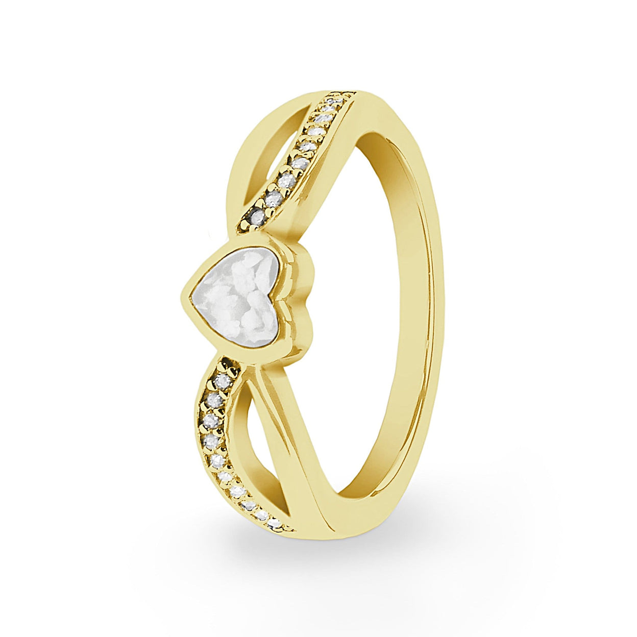 Load image into Gallery viewer, EverWith™ Ladies Truelove Memorial Ashes Ring with Swarovski Crystals - EverWith Memorial Jewellery - Trade