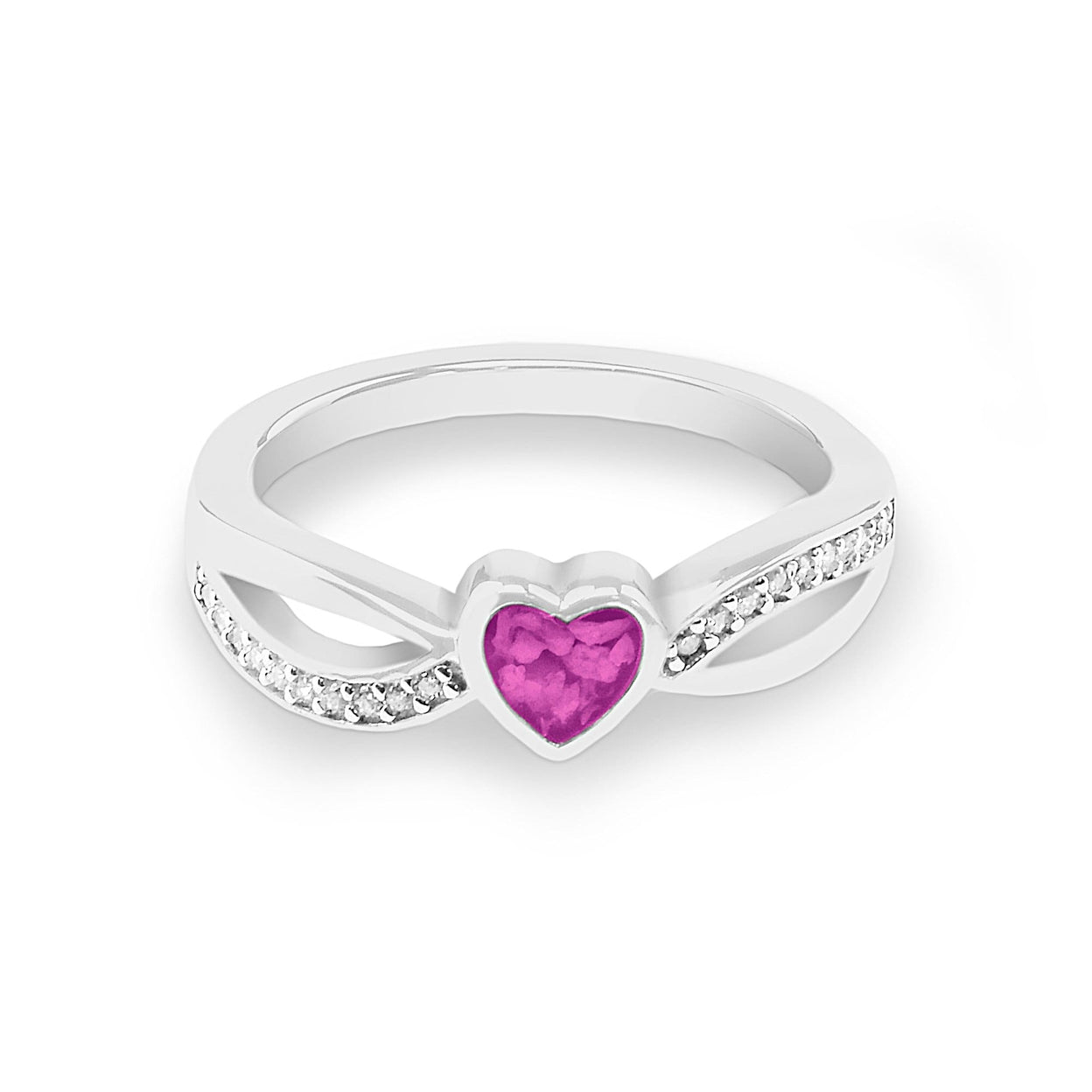 Load image into Gallery viewer, EverWith™ Ladies Truelove Memorial Ashes Ring with Swarovski Crystals - EverWith Memorial Jewellery - Trade