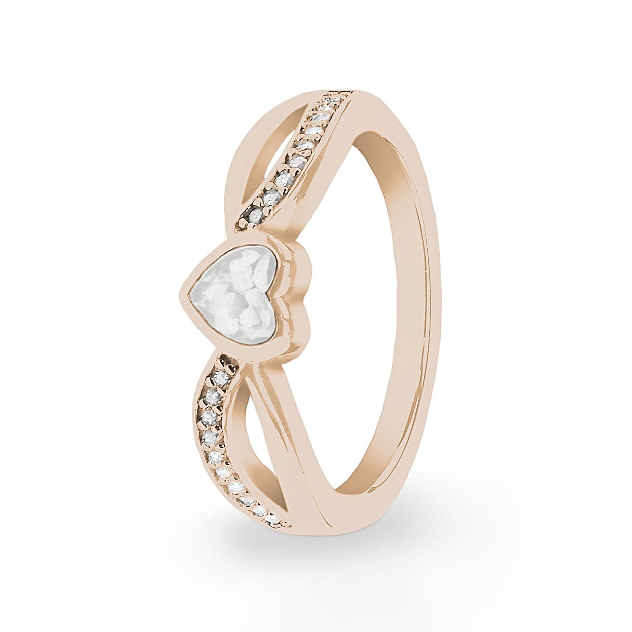 Load image into Gallery viewer, EverWith™ Ladies Truelove Memorial Ashes Ring with Swarovski Crystals - EverWith Memorial Jewellery - Trade