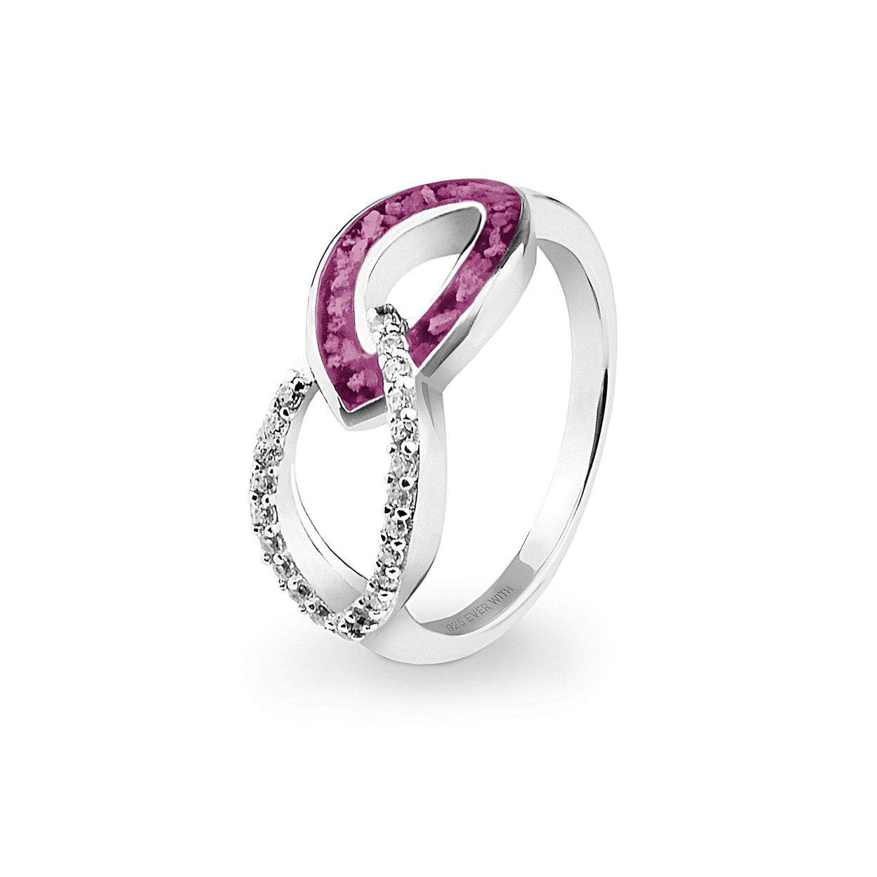 Load image into Gallery viewer, EverWith™ Ladies Unity Memorial Ashes Ring with Swarovski Crystals - EverWith Memorial Jewellery - Trade