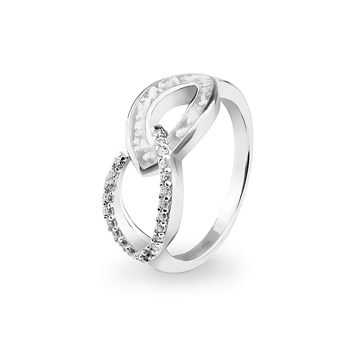 Load image into Gallery viewer, EverWith™ Ladies Unity Memorial Ashes Ring with Swarovski Crystals - EverWith Memorial Jewellery - Trade