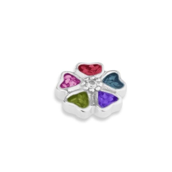 Load image into Gallery viewer, EverWith™ Large 5 Petal flower Memorial Ashes Element for Glass Locket - EverWith Memorial Jewellery - Trade