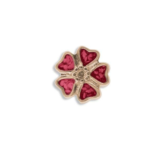 EverWith™ Large 5 Petal flower Memorial Ashes Element for Glass Locket - EverWith Memorial Jewellery - Trade