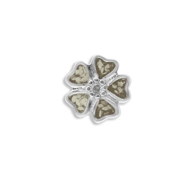 Load image into Gallery viewer, EverWith™ Large 5 Petal flower Memorial Ashes Element for Glass Locket - EverWith Memorial Jewellery - Trade
