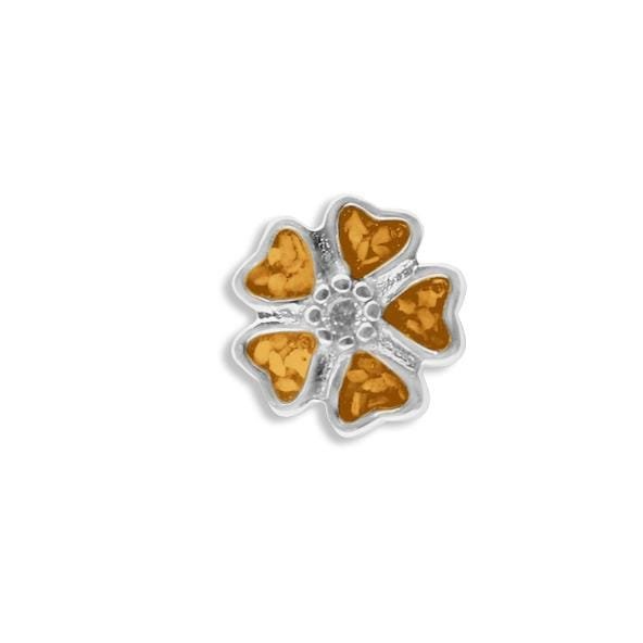 Load image into Gallery viewer, EverWith™ Large 5 Petal flower Memorial Ashes Element for Glass Locket - EverWith Memorial Jewellery - Trade