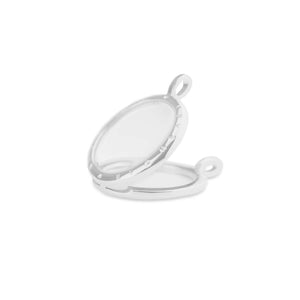 EverWith™ Large Round Glass Locket Sterling Silver Memorial Ashes Locket - EverWith Memorial Jewellery - Trade