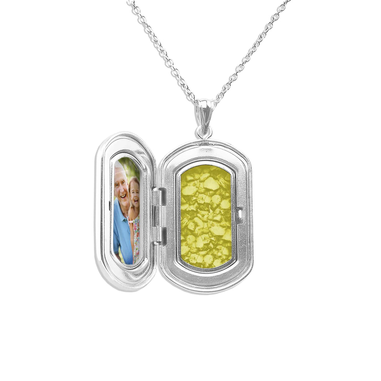 Load image into Gallery viewer, EverWith™ Large Rounded Rectangle Shaped Sterling Silver Memorial Ashes Locket - EverWith Memorial Jewellery - Trade