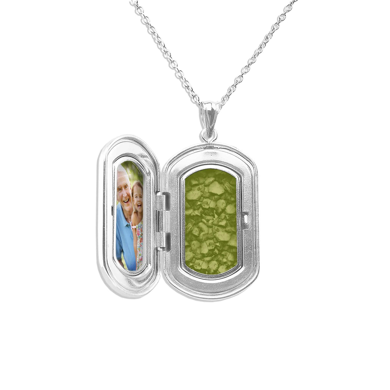 Load image into Gallery viewer, EverWith™ Large Rounded Rectangle Shaped Sterling Silver Memorial Ashes Locket - EverWith Memorial Jewellery - Trade